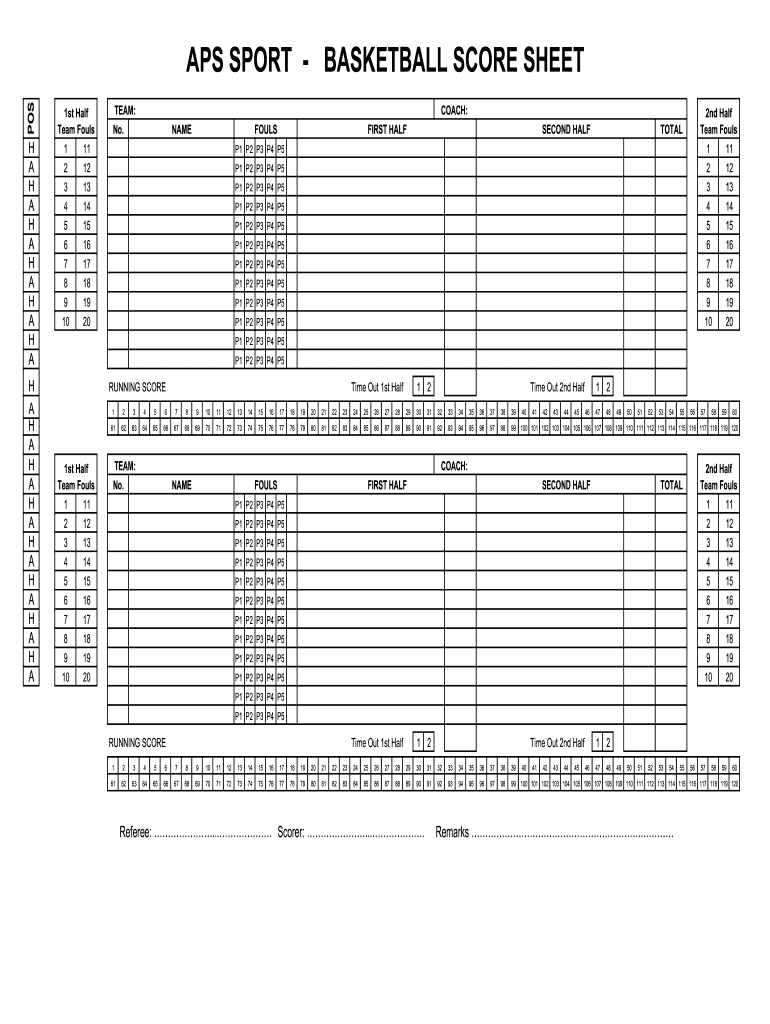 Need a Basketball Score Sheet PDF? Check Out These Free Printable Options
