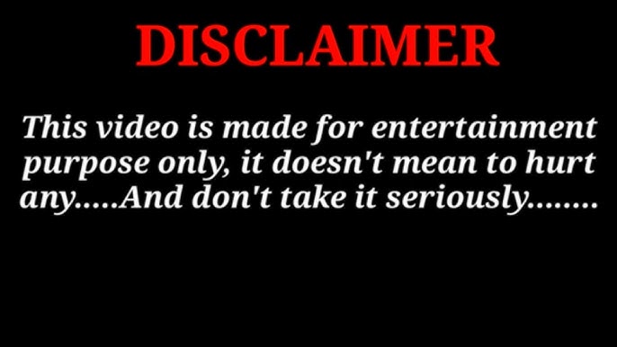 Disclaimer for entertainment purposes only: get the simple truth about what it is and why it matters