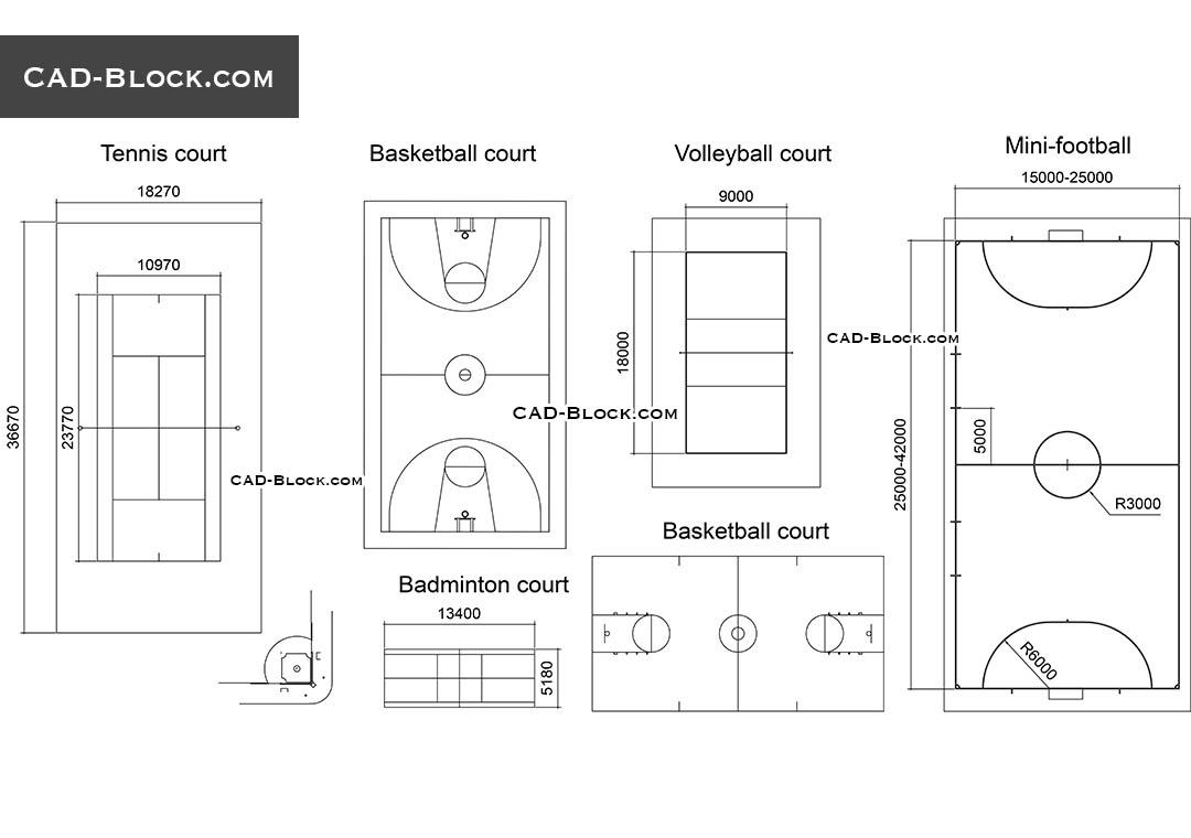 Need a Basketball Court CAD Block? Find Free Downloads Here
