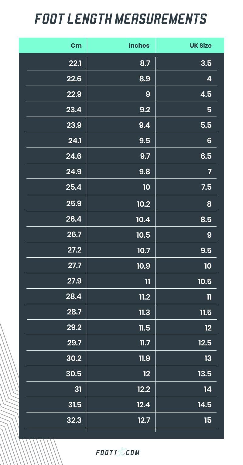 Confused About Football Boot Sizing? Check Our Size Chart Before You Buy and Ensure You Get the Right Fit
