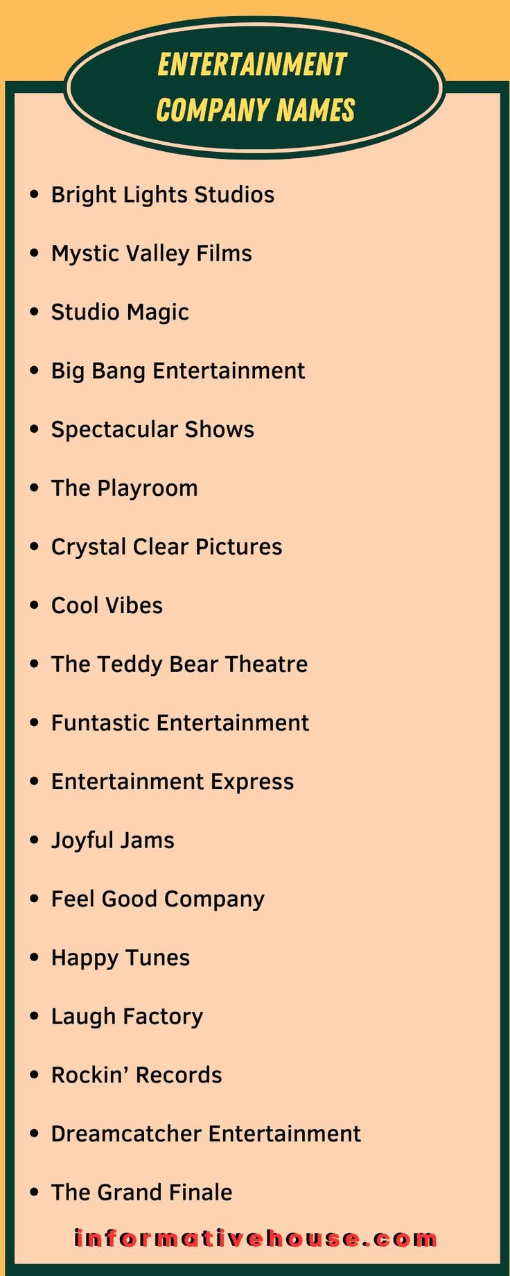 How to Pick Great Entertainment Names: A Quick and Easy Guide