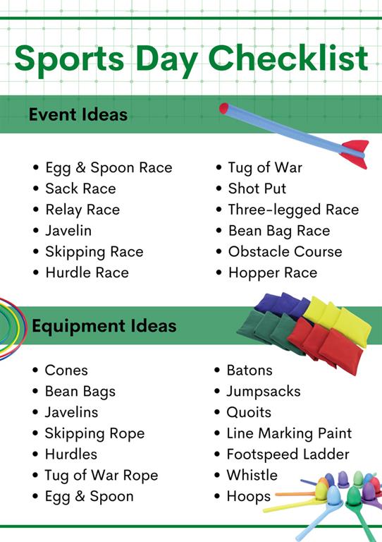 sports day games list: Plan it!